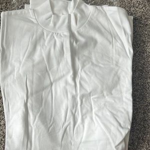 Jockey Mock neck white shirt